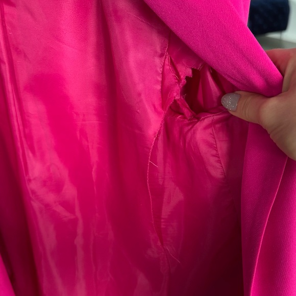 Oasis Fuchsia Blazer and Pants Set - Picture 5 of 13